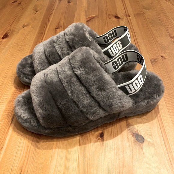 UGG Oh Yeah Slingback Slides Platform Puff Sandals Slippers - Picture 5 of 13